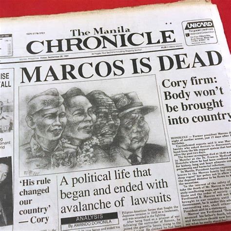Marcos’ diaries and the Manila Chronicle .